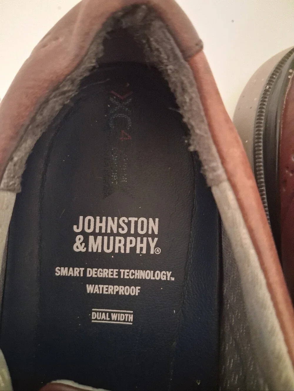 Johnston & Murphy Smart Degree Waterproof Brown Leather Wingtip Oxfords Men's